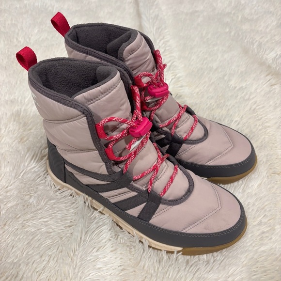 Sorel Youth Whitney™ II Short Lace boots multi color size 7 LIKE NEW - Picture 2 of 11